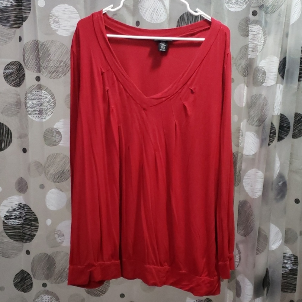 Red long sleeve shirt